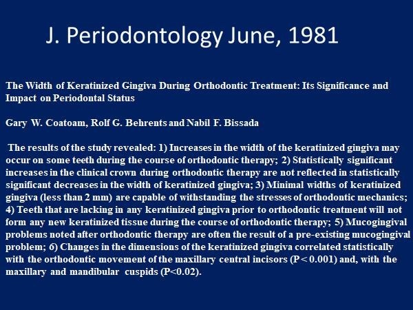 J. Periodontology June, 1981